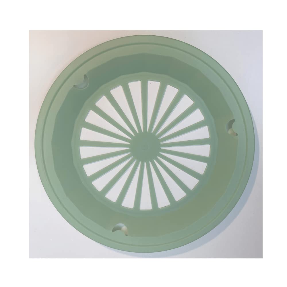 SCR8VE - Plastic Paper Plate Holders (Sage Green and Reusable) Set of 4 - Measures10-3/8,
