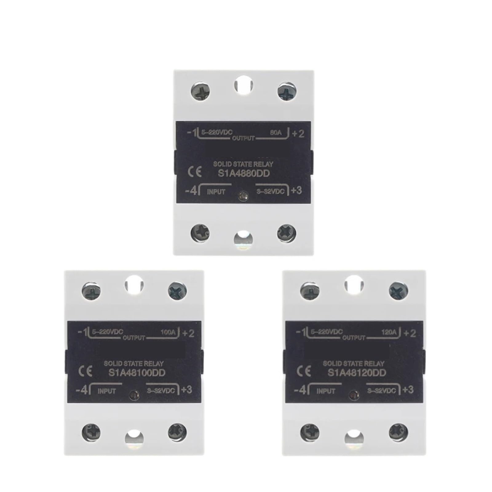 Module de relais à semi-conducteurs DC à DC S1A48100DD monophasé 3-32VDC