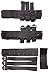 MOLLE Knife Sheath Adapter Holder/Attaching Knife to M.O.L.L.E. Webbing/Holds Hunting Leather Sheaths/Molle Sheath Carrier for Fixed-Blade Knives/Black Color/Fits Sheaths from 4