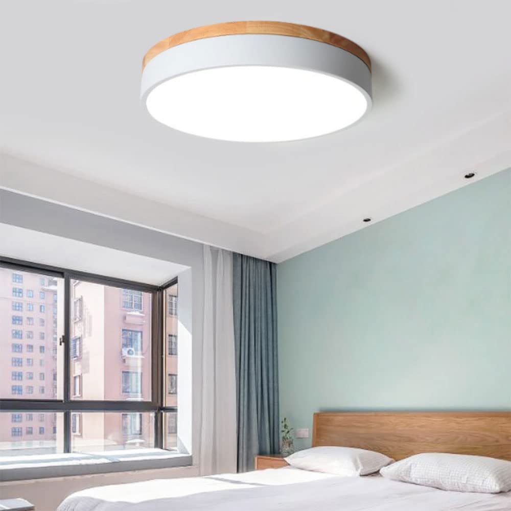 Einfache Moderne LED-Deckenleuchte Nordische Nicht Dimmbare Deckenleuchte Kreative Deckennahe Leuchte Einbauleuchte Kaltweiß 6000K Wohnzimmer Und Badezimmer