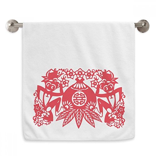 Serviette débarbouillette Singe du Zodiaque peau sensible blanche - 2