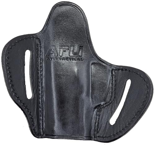 Sig P365 OWB Leather Holster - Handmade Concealed Carry Belt Gun Holster - for Sig P365, X, XL, SAS, Macro / / Rgr LCP LC9s EC9s / Kahr CW9 / S&W CSX Pistols - P365 Pancake Holsters