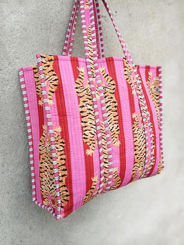 Bolso Tote Acolchado Para Mujer, Ligero, Ideal Playa miniatura 6