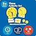 Learning Resources Time Activity Set – Teaching Clocks for Kids, Teacher Classroom Must Haves, Elementary School & Montessori Activities, Math Manipulatives, Time Flash Cards, Gifts for Boys and Girls