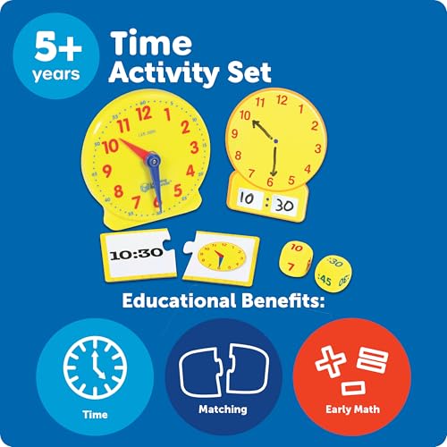 Learning Resources Time Activity Set, 41 Pieces, Yellow