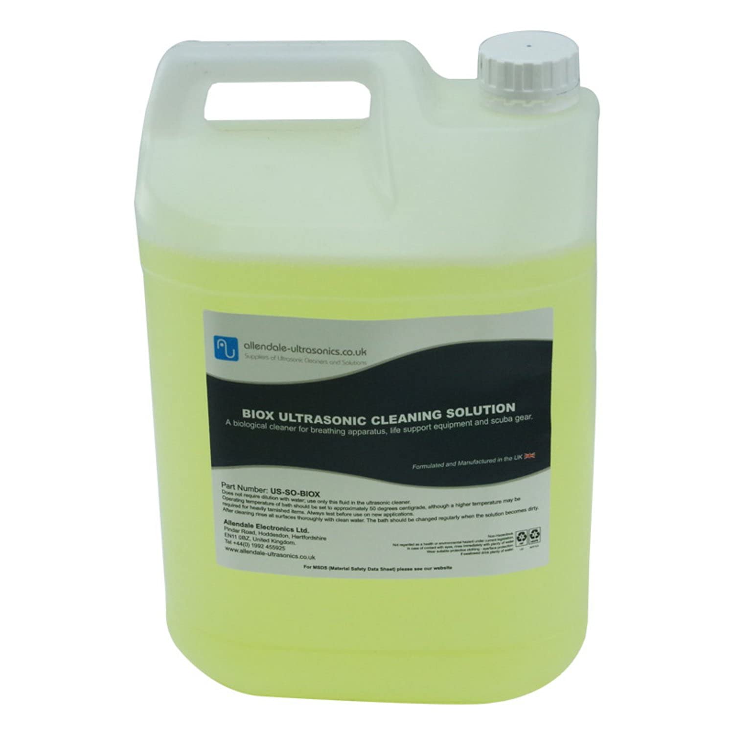 Buy Allendale Ultrasonics BIOX Non Toxic Ultrasonic Cleaner Fluid 5