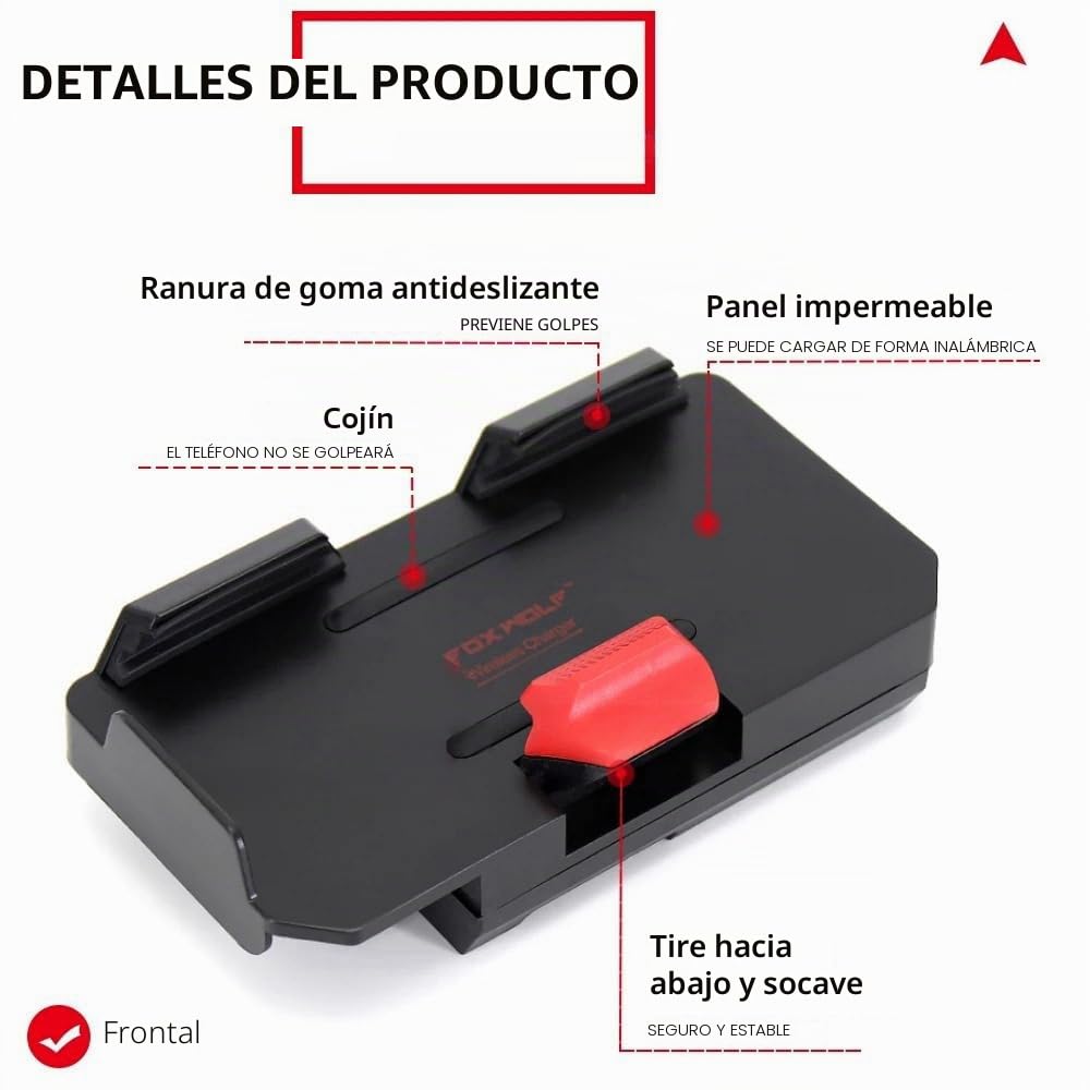 Soporte de navegación Carga inalámbrica para teléfono móvil GPS Moto para BMW R1300GS R1200GS ADV R1250GS CRF1000L S1000XR F900R F900XR F850GS F800GS F750GSF700GS Motorcycle