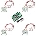 Produktbild ICQUANZX 4 Stücke 50 kg Wägezelle Waage Gewicht Gewichtssensor Halbbrücke / Verstärker mit 1 stücke HX711 A / D Modul für Arduino