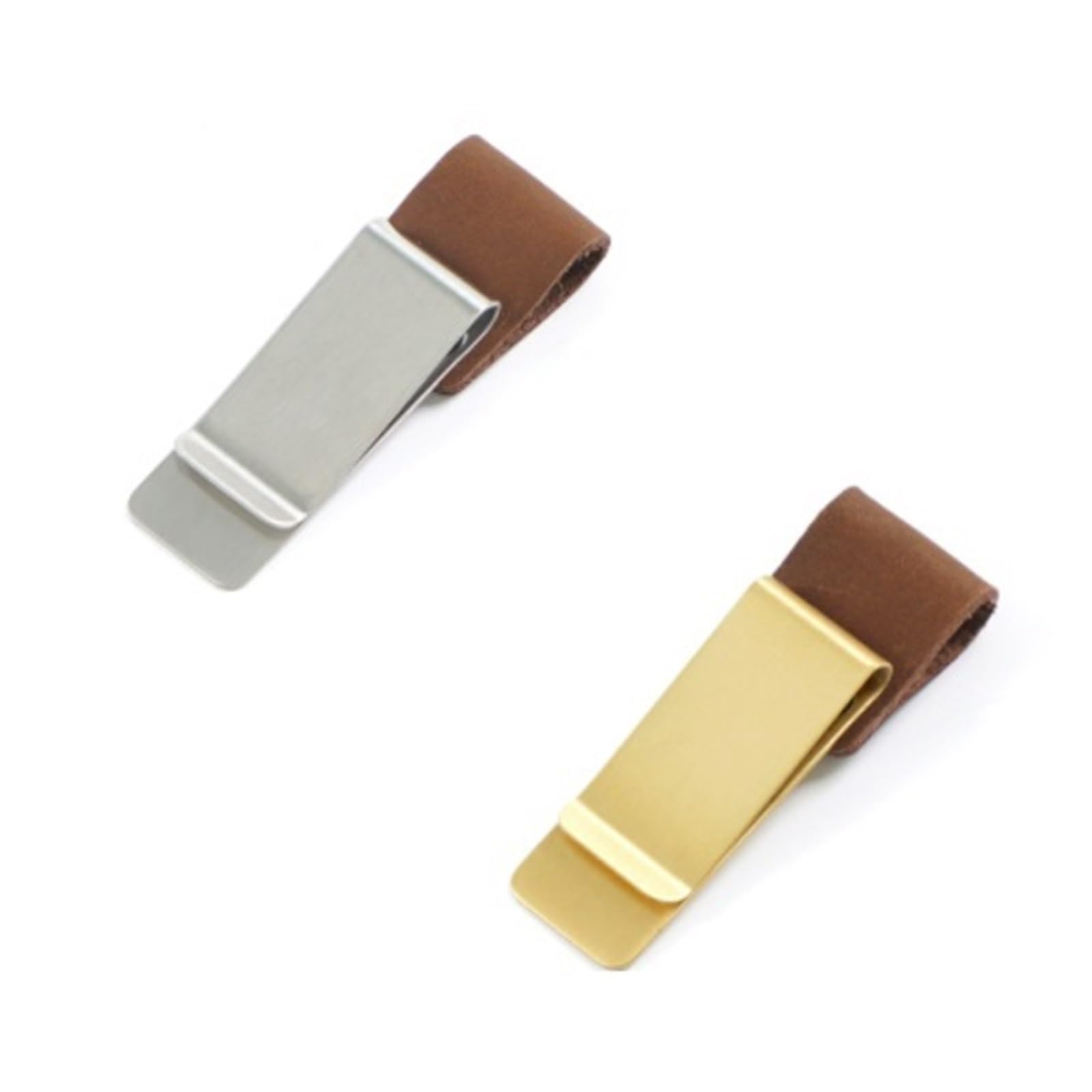 Mlyvax Leather Pen Holder Clip for Traveler Notebook Journals, Brass Bookmark Clips Book Pages Divider for School Stationery(32pcs,Brass)