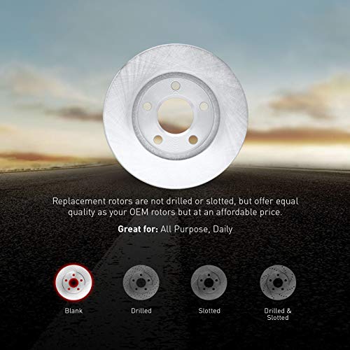 Image of R1 Concepts Front Brake Kit Fits 2014-2021 BMW i3| Ceramic Pads, Blank Rotors| Sensor Wire| 11.0 inch Front