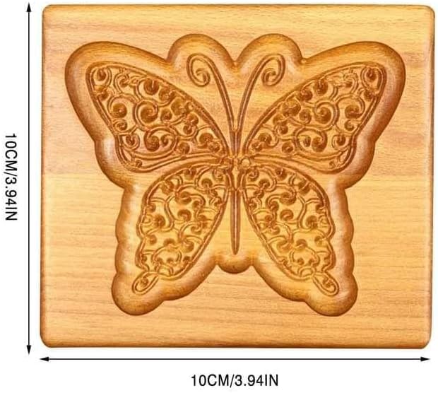 木製 クッキー型 蝶々 型抜き ベルギー発祥 スペキュロス 可愛い