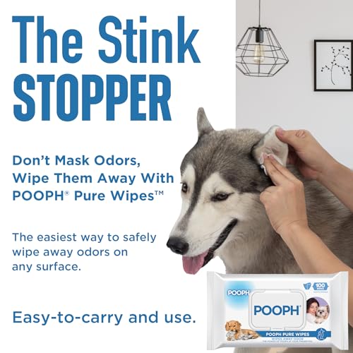 POOPH-Pure-Wipes–Odor-Elimination-Dog-Paw-Cleaner-Butt-Face-Ear-Fur-No-Fragrance-No-Harsh-Chemicals-Gentle-Effective-On-The-Go-Clean-for-Pets-Cars-Puppy-Essentials-100-Count-Pack POOPH Pure Wipes–Odor Elimination Dog Paw Cleaner Butt Face Ear Fur No Fragrance No Harsh Chemicals Gentle Effective On The Go Clean for Pets Cars Puppy Essentials 100 Count Pack