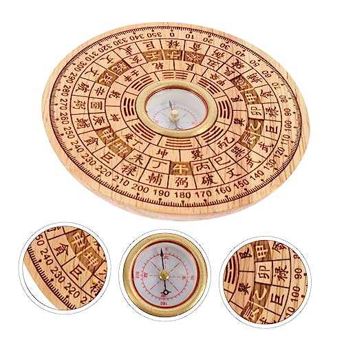 BESTonZON set de brújula Feng Shui Pan china artesanal elegante para escritorio, diseño ligero y duradero para hogar u oficina miniatura 4