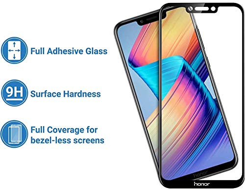 Image of Screen Protector for Huawei Honor Play (Black) Tempered Glass Edge-to-Edge 6D Screen Guard With Installation Kit