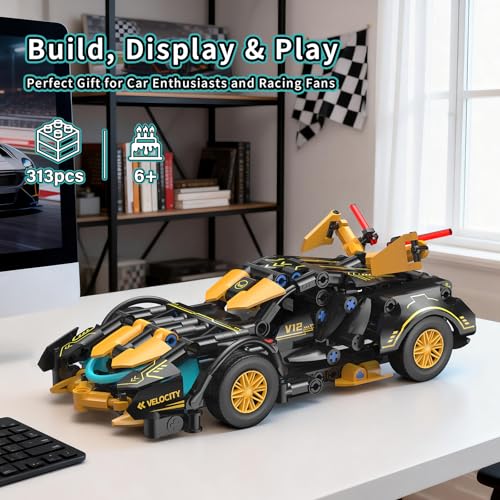 Set para construir auto a escala 1:18 miniatura 6