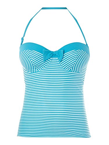 Freya Swim Womens Tootsie Underwired Bandeau Tankini Top size 30E in Blue