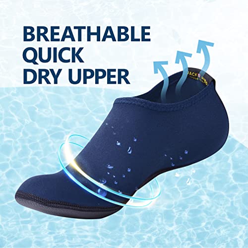 Image of JACKSHIBO Water Shoes for Women Men Quick-Dry Swim Shoes Beach Water Socks