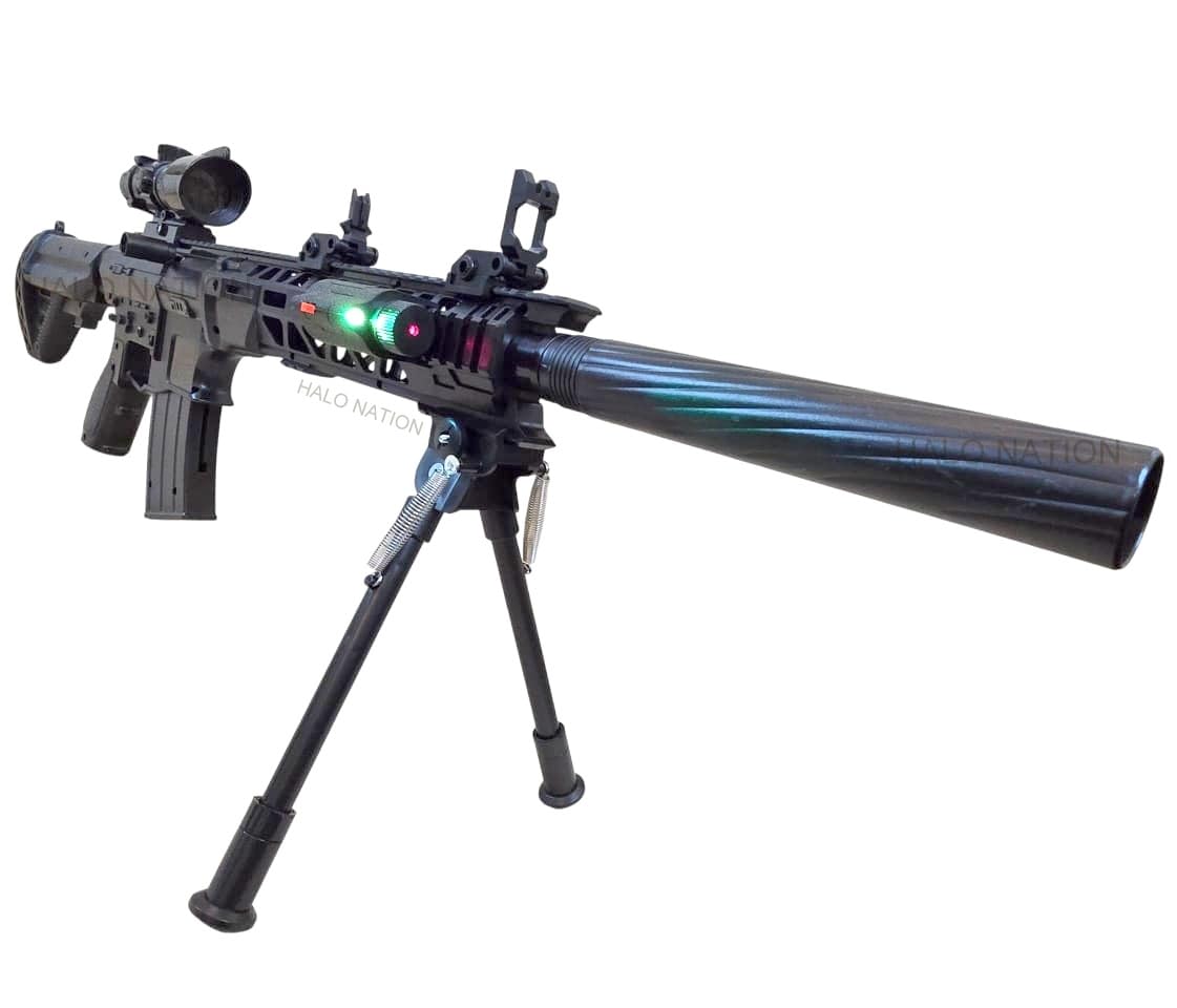 HALO NATION® M4A4 Airsoft Sniper Gun Toy Black Demon BB Bullet Gun Rifle with 1000 BB Bullets - Image 4 thumbnail