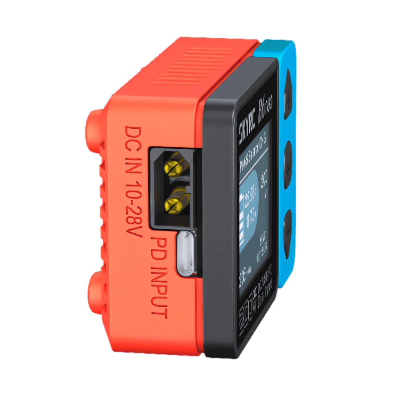 SKYRC B6 Neo2: Balance Lipo Cargador de batería para 1S-6S Lipo/Li-Ion/LiHV, 1-15S NiMH/NiCd - DC 300W, PD 80W, cargador de batería inteligente, descargador y almacenamiento (azul-rojo)