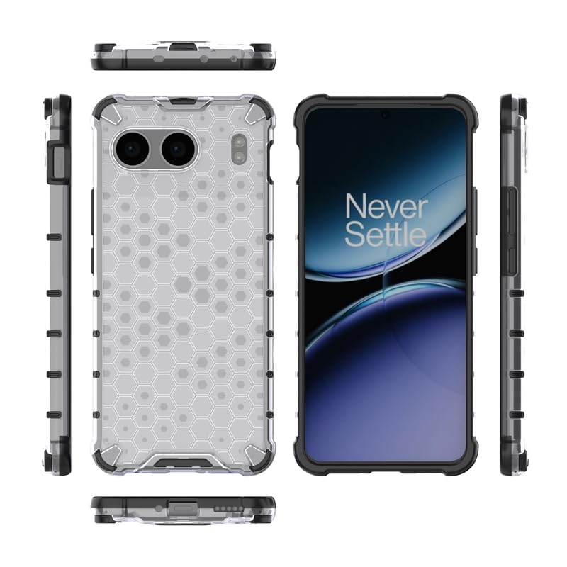 Image of Plastic Bumper Back Case Cover for OnePlus Nord 4 5G (Transparent)