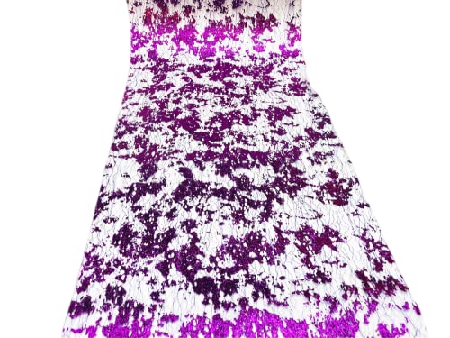 CaiiBtntgb Metallic Foil Mesh Table Runners Glitter Tulle Roll For Wedding Party Table Decoration Gift Floral DIY Wrapping (Purple)