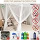 Betthimmel Elegantes Feinmaschiges Moskitonetz, Doppelbett Mosquito Netz, Square Mosquito Net for Double Bed, Mosquito Net for Bed Canopy, 4 Eckpfosten Bettvorhänge für Drinnen Draußen 1,9x2,1x2,4m