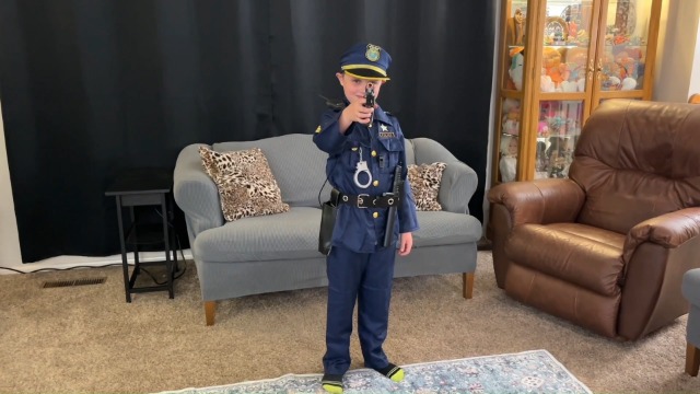 Disfraz de policía para niños con accesorios miniatura 6