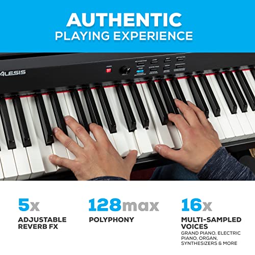 Alesis Recital Grand – Piano numérique 88 touches de taille & TIGER KAP-PK2 Support pour clavier et tabouret – Support pour clavier et tabouret pour piano en X à double renfort - Les Beatles, Paul McCartney, John Lennon, RIngo Starr, George Harrison Alesis Recital Grand – Piano numérique 88 touches de taille & TIGER KAP-PK2 Support pour clavier et tabouret - Support pour clavier et tabouret pour piano en X à double renfort – Image 5