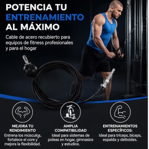 Cables de acero para gimnasio 2 Imagen adicional