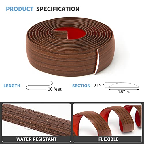 image for Art3d 10 FT Self Adhesive Vinyl Floor Transition Strip, Laminate Floor