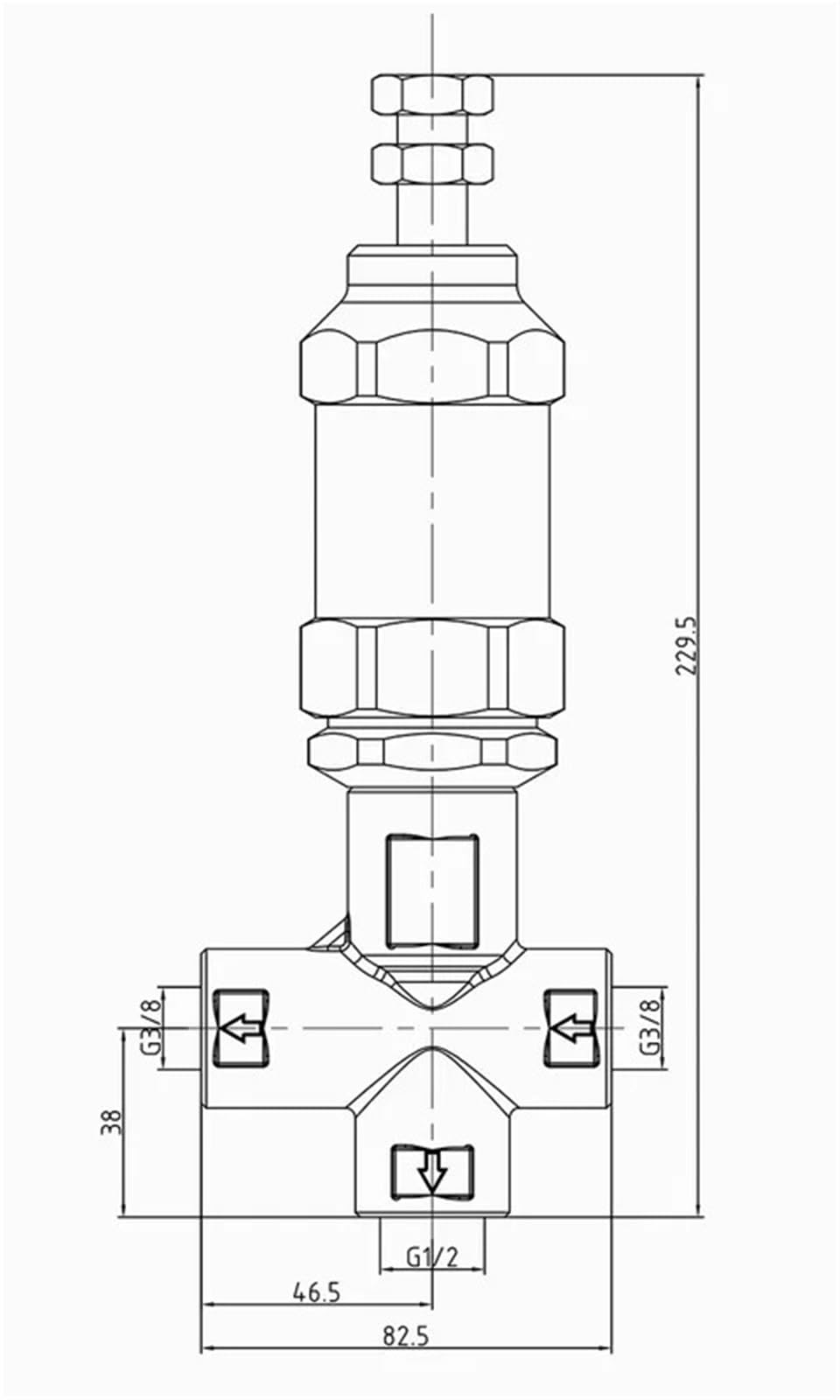 Le fognature/effluenti pompe ad alta pressione d'ottone triplex valvola di sicurezza VS660 66MPA della pompa a stantuffo scaricano il rilascio 660 9570psi