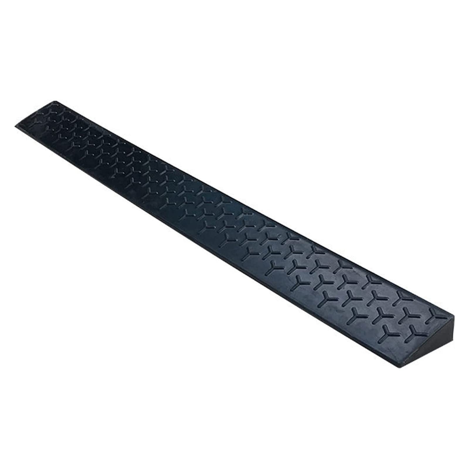 ZTZBFGM Solid Rubber Threshold Ramp for Doorways, Heavy Duty Anti-Slip Wheelchair Ramp Cuttable Outdoor Step Curb Ramp Wheelchairs Ramps for Driveways, Steps, Stairs,100x11x4.5cm