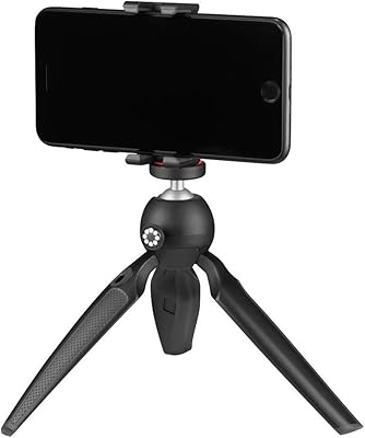 JOBY Handypod Mobile Mini Tripod with GripTight One Mount for Smartphone, Vlogging, Compact Cameras, LED, Microphones, Action Cameras, Black