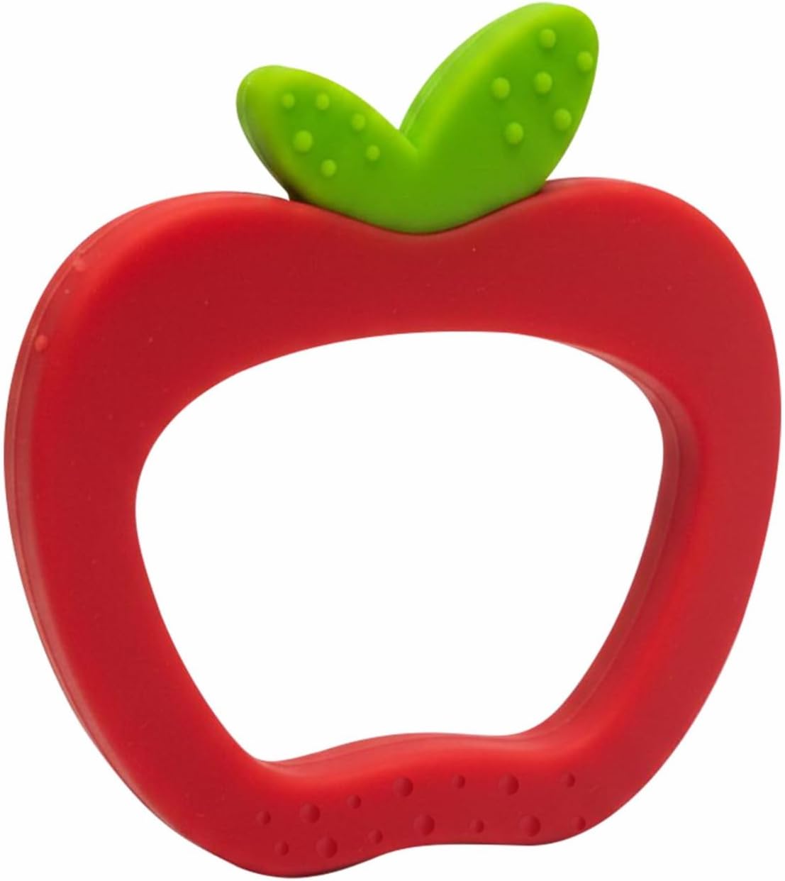 Silicone Apple Shape Baby Teether | BPA Free Soft Silicone Teething Toy for Babies | Safe Chewable Fruit Design Teether for Infants & Toddlers