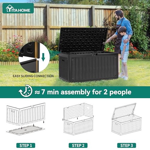 Banc de rangement imperméable 303L pour protéger le mobilier de jardin