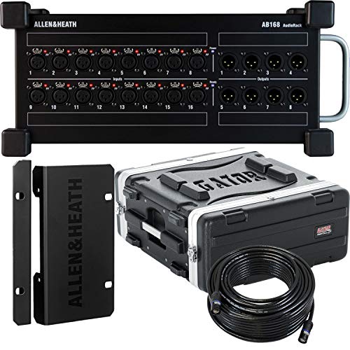 Clutch Allen and Heath AB168,AB168 RK10 Mount,Gator GR-4L,GLS Audio 100-Feet Ethercon Cable Bundle