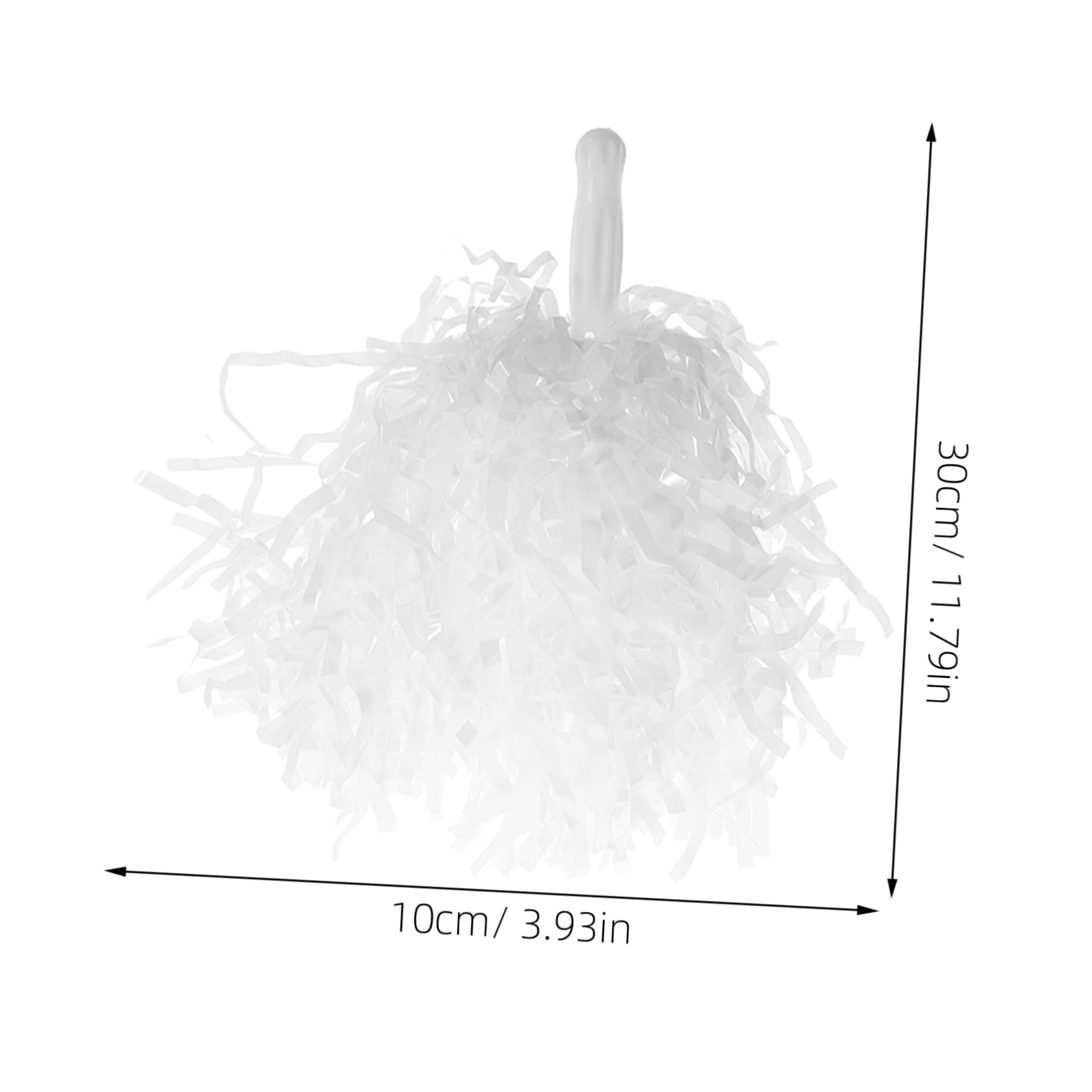 HANABASS 12pcs Cheerleading Bouquet Cheerleader Ornaments Cheerleading Flower Cheerleading Hand-held Flower Festival Pom Poms Pompom Cheerleader Performance Prop Pink Pom Poms Plastic White