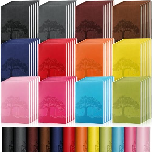 Carnet A5 ligné TaoBary lot de 72 cahiers colorés pour le bureau et l'école