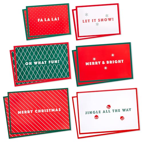 Hallmark Red and Green Christmas Gift Box Assortment (12 Boxes with Scalloped Lids: 4 Small, 4 Medium, 4 Large) for Ties, Socks, Shirts, Sweaters - Image 6