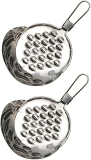 OUNONA 2PCS Stainless Steel Jelly Scraper Bean Jelly Plane Tool for Making Cold Noodles Comfortable to Hold Household for Cooking and Baking