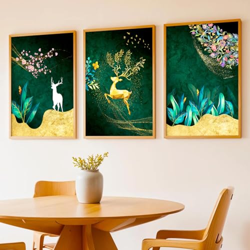 Image of kotart Modern Wall Art Framed Painting for Wall Decoration - Wall Paintings for Living Room, Bedroom - Set of 3 - D (Art 6, 10x13 inch)