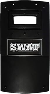 Amosfun Kinder Rollenspiel Polizei Schild Spielzeug Geschenk Special für Festival Party Cosplay Requisiten (Schwarz)