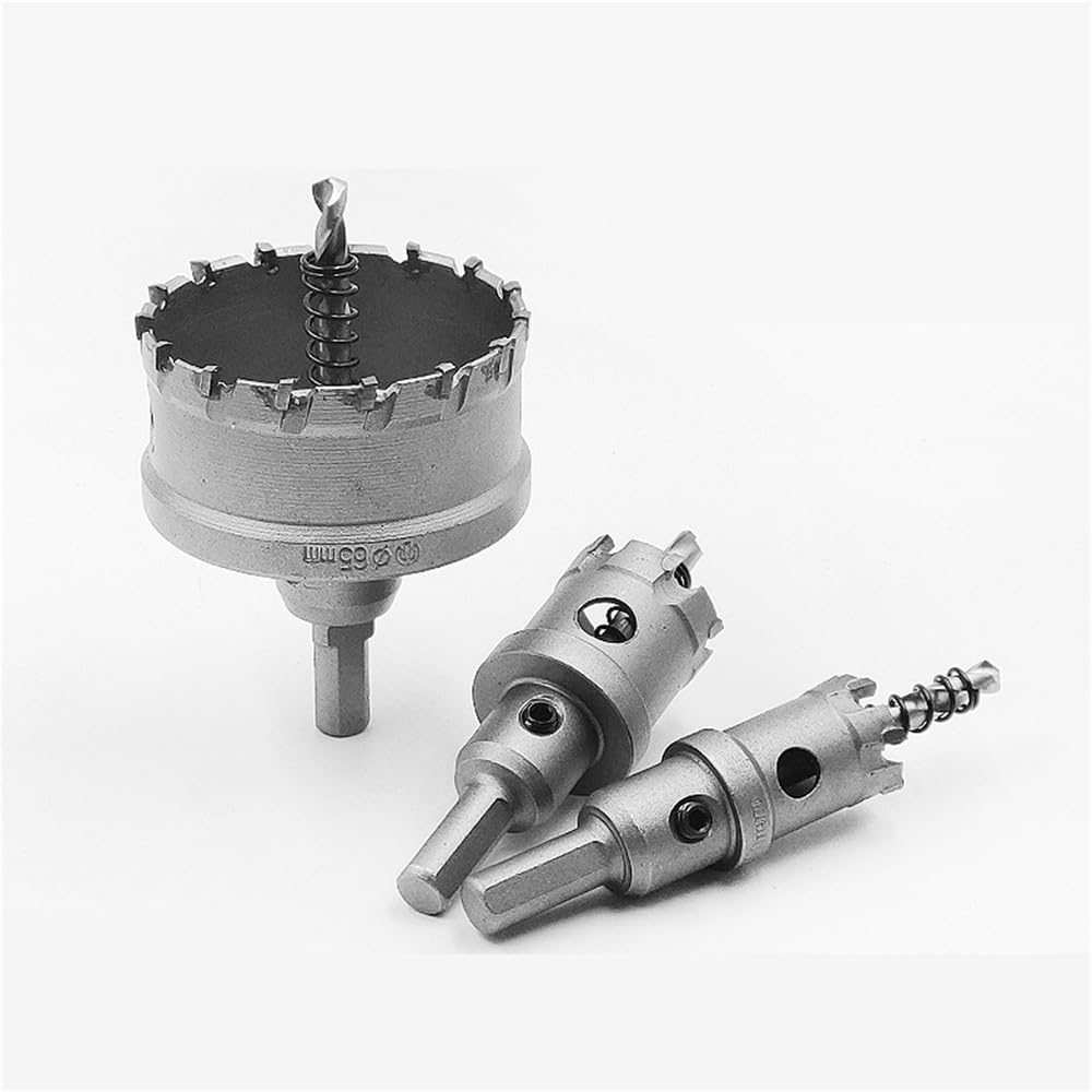 Punte per seghe a tazza TCT da 12-38 mm, fresa in acciaio al carburo di cobalto, per piastre in acciaio inossidabile, kit per il taglio di metalli in ferro, 27 mm