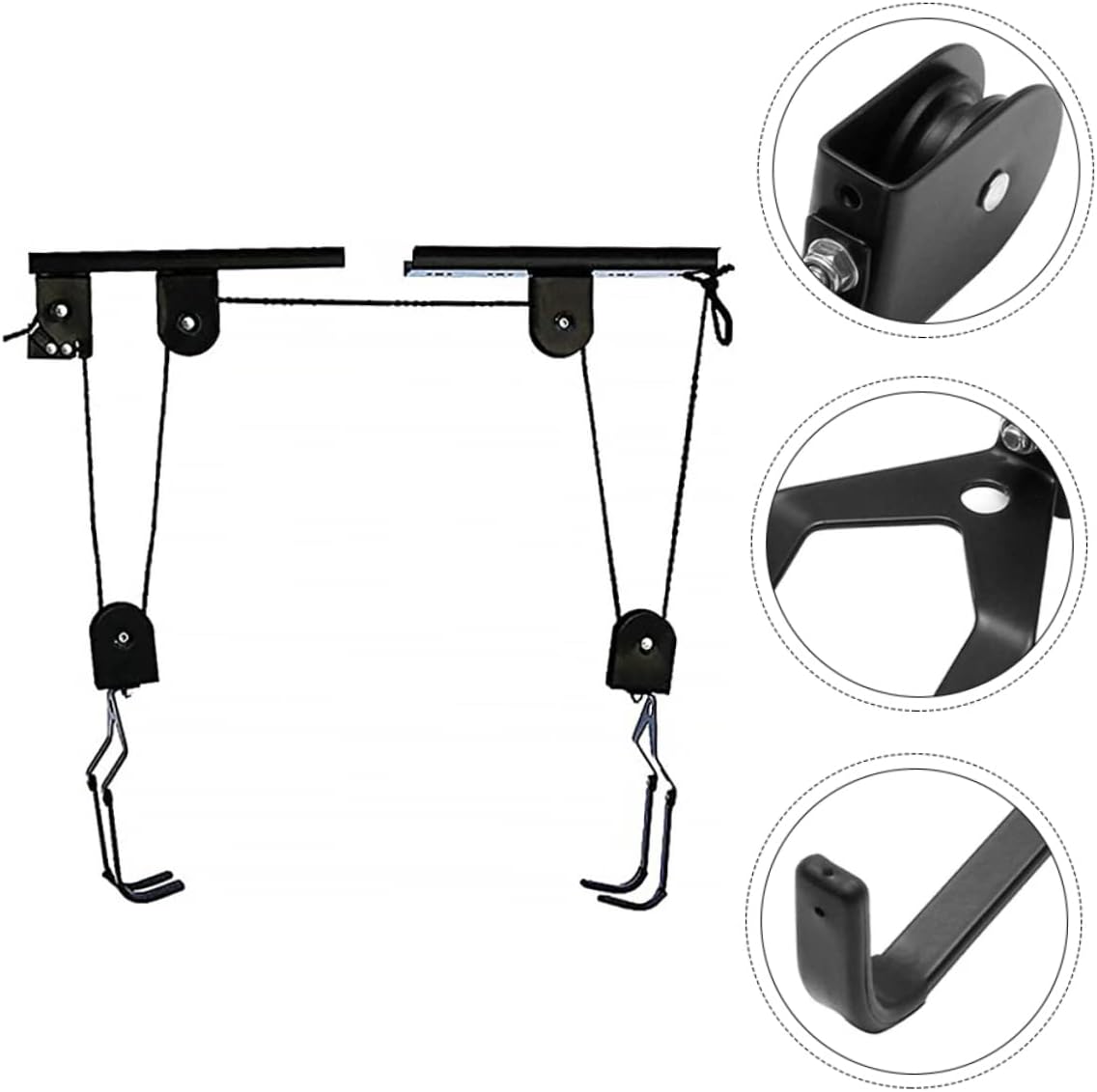 Totority Ceiling Hook Bike Hoist Wall Mount Bike Storage Rack Easy Install Hanging Rack