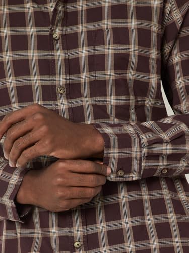 Max Store Max Men Burgundy Checked Shirt - Image 4