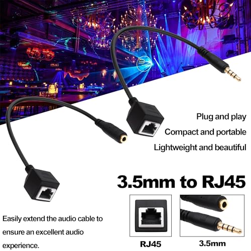 Convertidor extensor de red RJ45 a CC contra pérdidas de señal en pantalla táctil TRRS 5