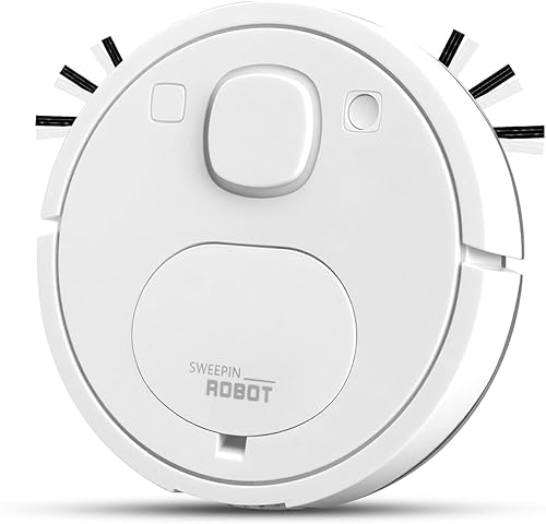 Aspiradora robótica maneja suelos duros, alfombras y pelo de mascotas fácilmente, con potente succión sin enredos, evita obstáculos inteligente,