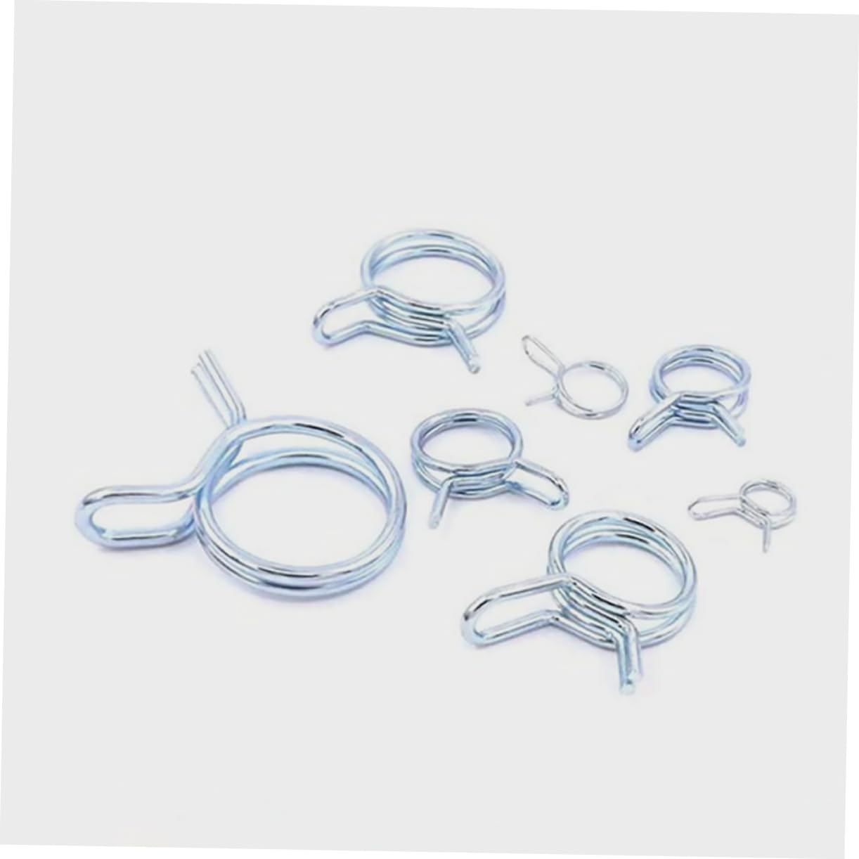 Homoyoyo 75Pcs Double Wire Hose Clamp Durable Line Clamps for Pipes Fits ? ? for Hose Fastening and Automotive Applications