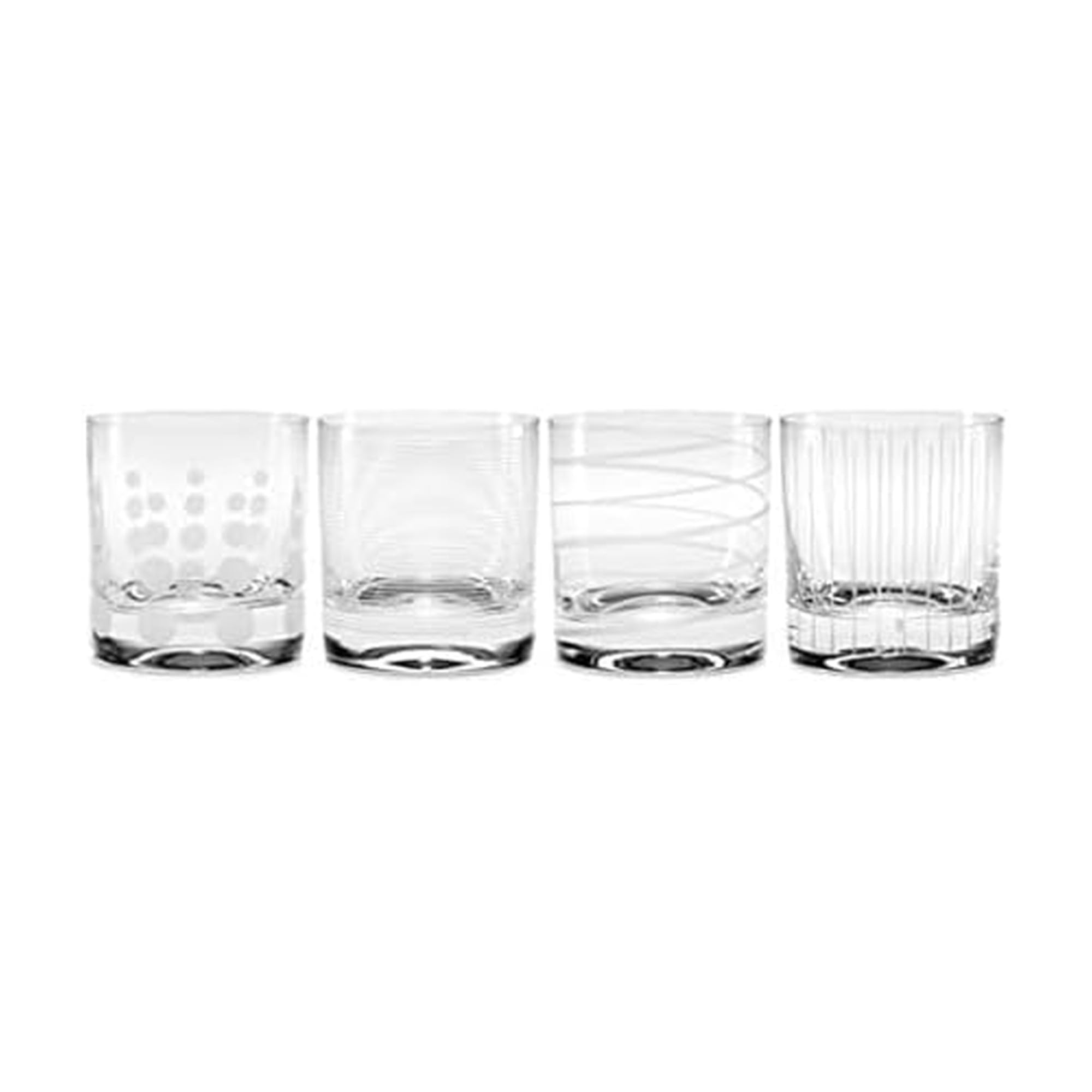 MikasaCheers Double Old Fashioned Glass, 12.75-Ounce, Set of 4