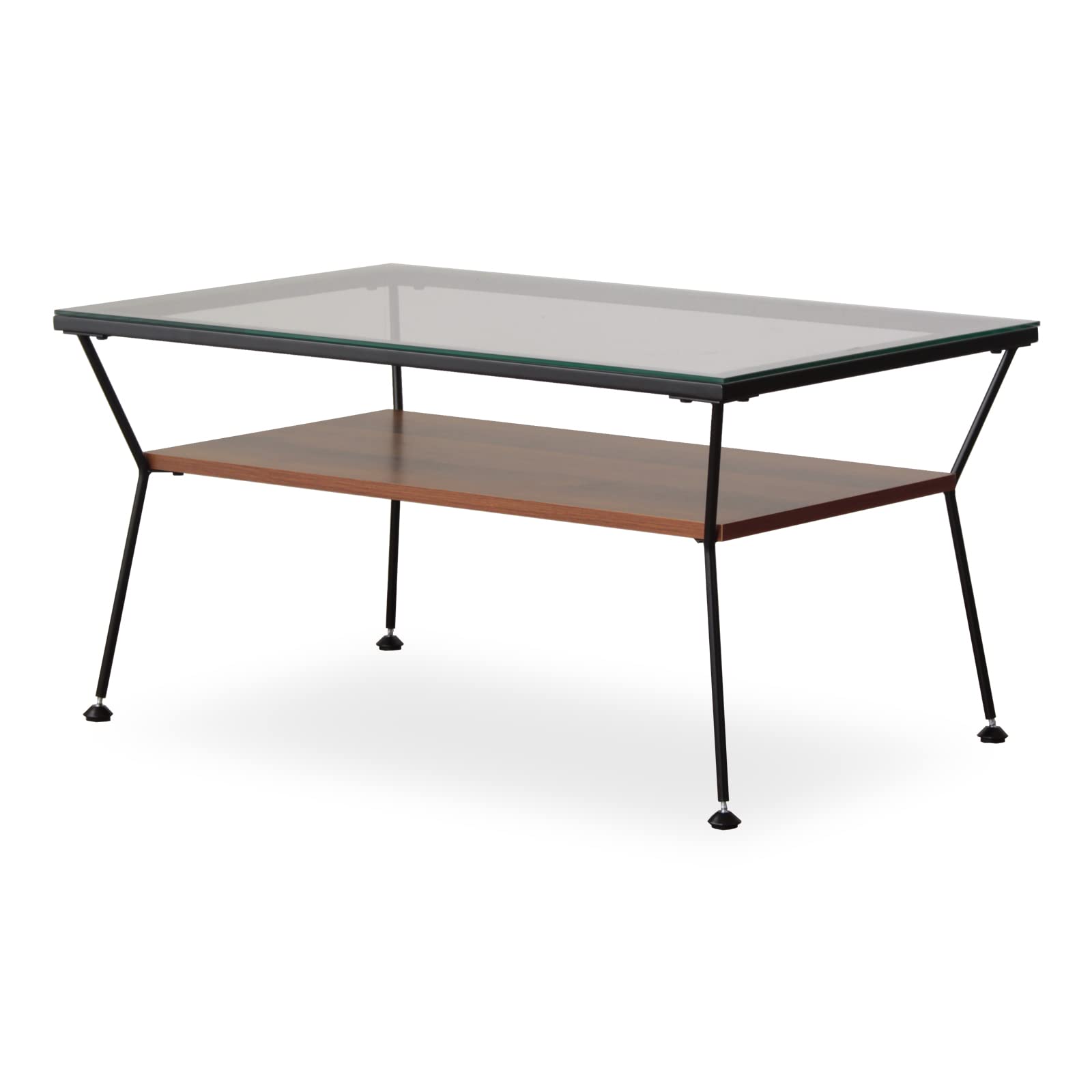 Amazon.co.jp: 岩附 ローテーブル ガラステーブル 幅80×奥行50×高さ